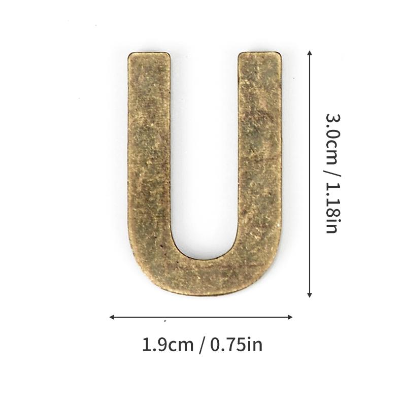 1Pcs Metal Self Adhesive House Number English Alphabet Letters for Apartment Room Door Plate Table Mailbox Number Stickers 3*2cm