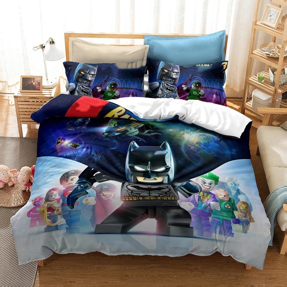 Cartoon Game Duvet Cover N-ninjagos Pillowcase Bedding Set Adult Boy Girl Bedroom Decoration Children Gift Single Double Size