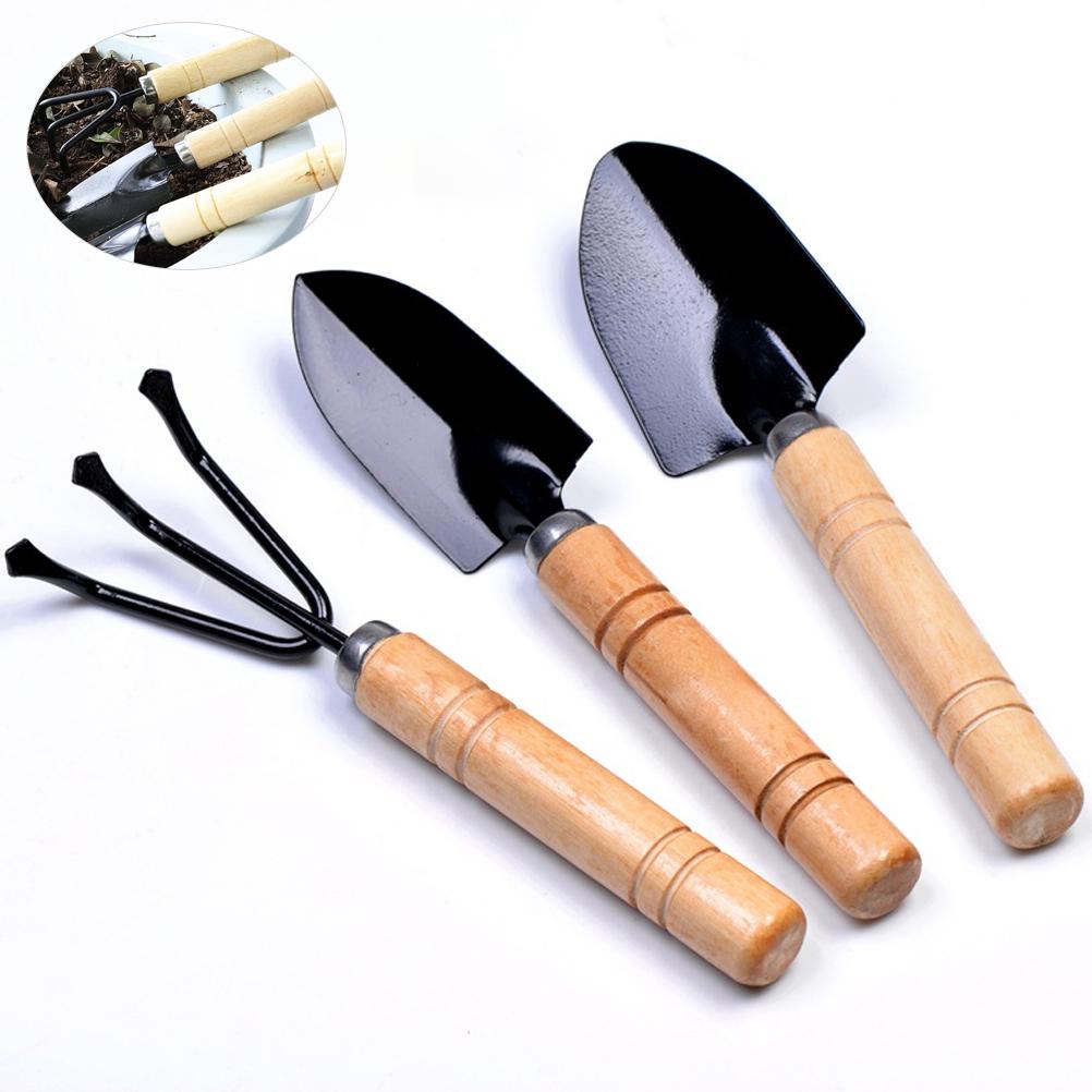 Mini Garden Tool Set 3PCS Small Iron Shovel Trowel Hand Tools for Planting