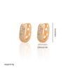 Gold Multi-Style Zircon Hoop Earrings for Women