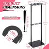 Baseball Bat Holder Vertical Easy Installation 8 Bats Accessory Space Saving Softball Bat Holder