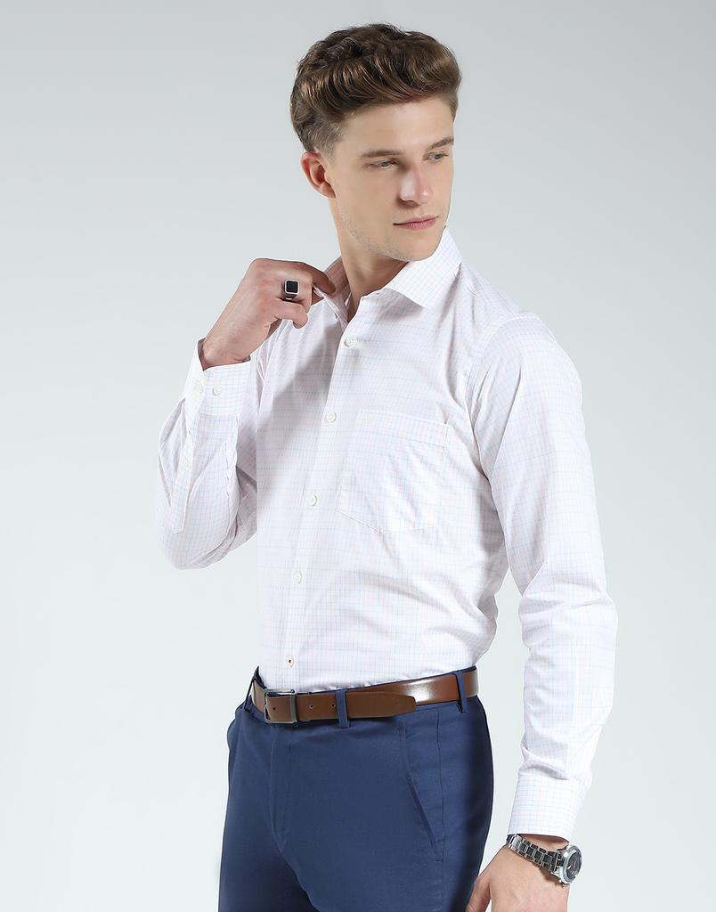 Men's Regular Fit Checkered Shirt | Full Sleeves | Spread Collar | Front Pocket | Stylish & Casual Shirt for Men