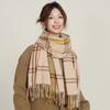Scarf Women'S Premium Cashmere Versatile Scarf Warm Elegant Plaid Shawl