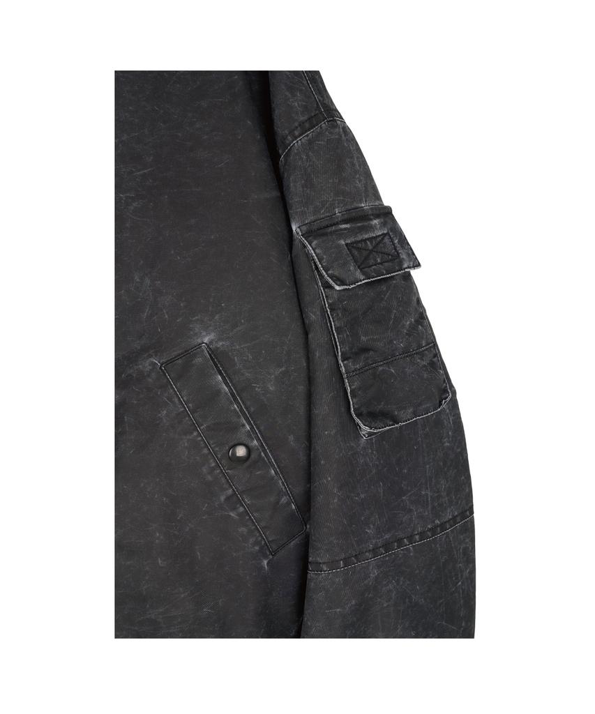 Etce Washed Crop Bomber (Black)