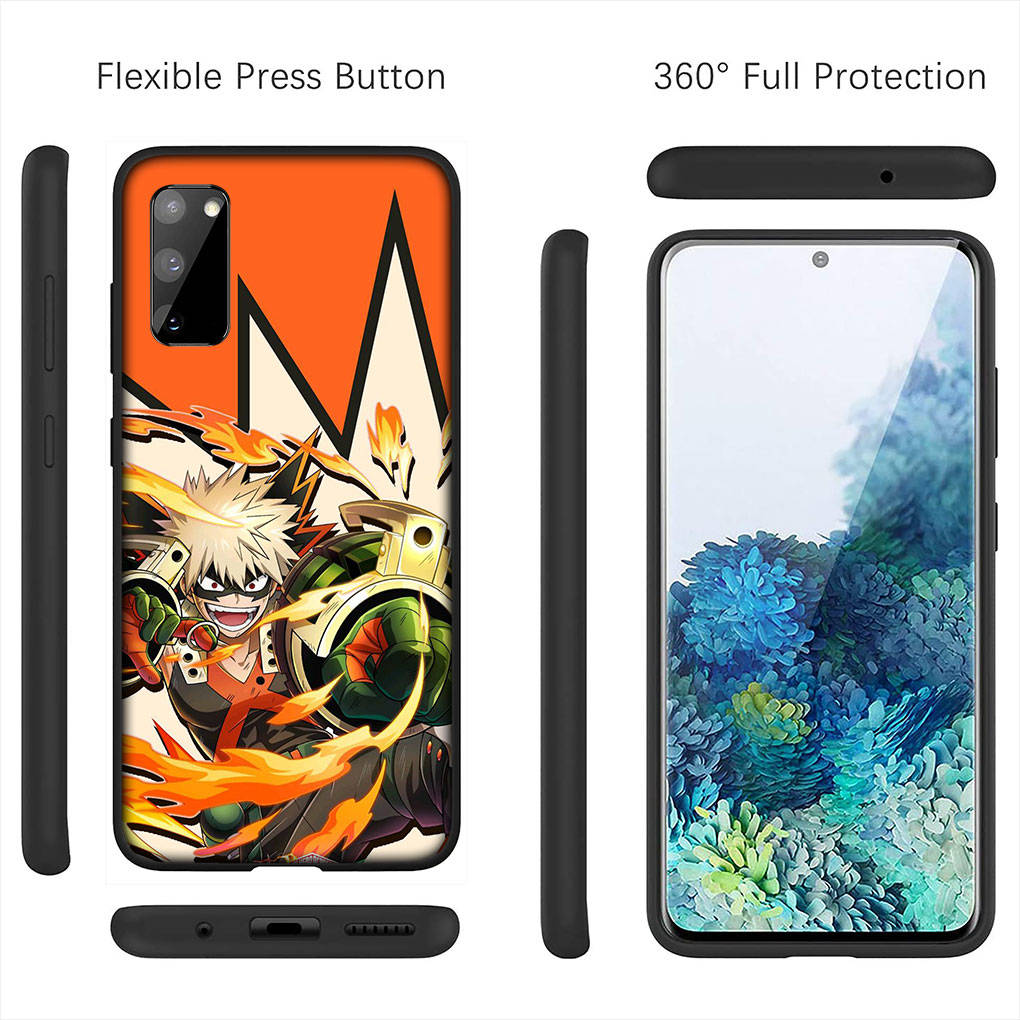For Samsung Galaxy S24 S23 iPhone 16 15 14 Xiaomi Redmi Note 13 12 11 10 8 Plus 9 Pro Max X XR Phone Case Poster My Hero Academia OPPO Huawei Cover