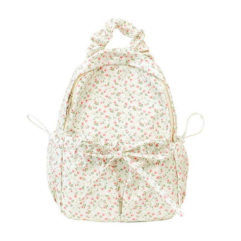 New High-value, Fresh and Sweet Floral Backpack, Lightweight and Large-capacity Backpack for Junior and High School Students