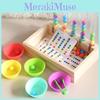 Wooden Bead Educational Clipper Toy Toddlers Fine Motor Color Development Skills