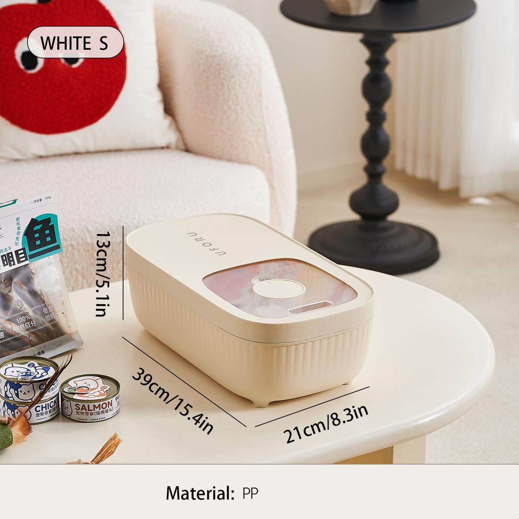 Dog Food Storage Container, Multi-purpose Organiser, Large-capacity Dog Treat Organiser, Convenient Push-Pull Design