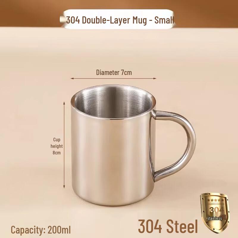 

Naijiang Double-Wall Stainless Steel Anti-Scald Mug