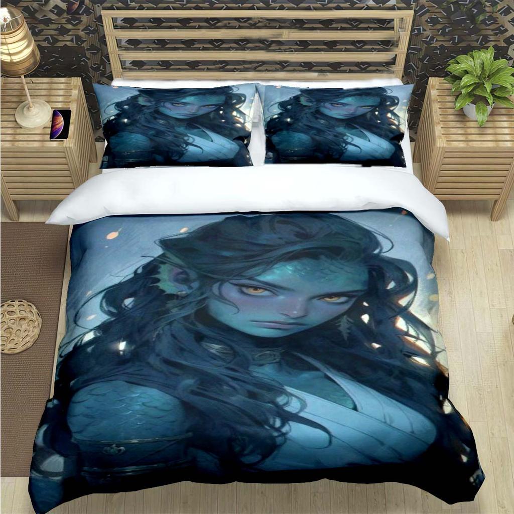 Game Sexy Cartoon Night Elf  Print Bedding Set Duvet Cover Comforter Bed  Youth Kids Girl Boys Luxury  Birthday Gift