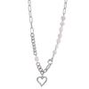 Light Luxury Natural Freshwater Pearl Heart Clavicle Chain Women 2021 New Summer Niche Elegant Daily Dating Versatile Decorative Necklace