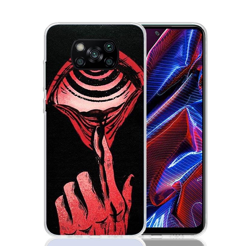 Scary Face Eyes Phone Case For Xiaomi Poco F7 Ultra X7 X6 Pro X5 Redmi 15 15C 13 13C 12 12C 10 10A 10C 9 9A 9C 9T Shell Poco X7