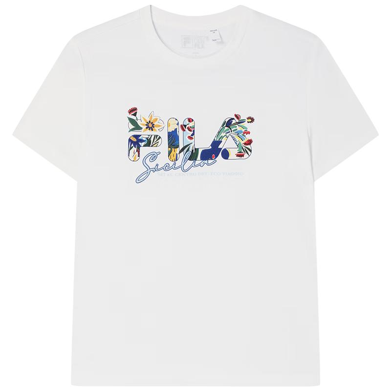FILA Women s Knit Short Sleeve Round Neck T-Shirt M