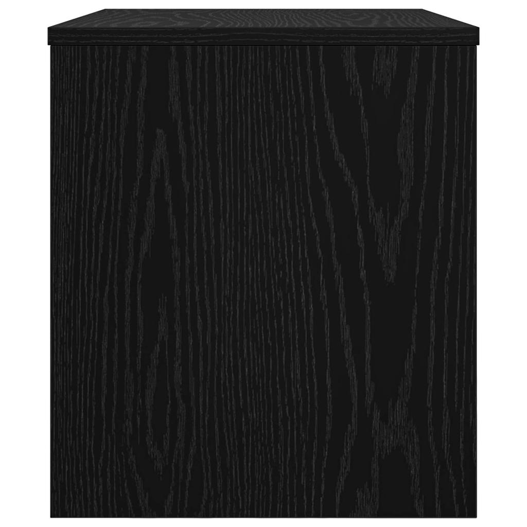 TV Cabinet Black Oak Look 60 X 35 X 40 Cm Engineered Wood