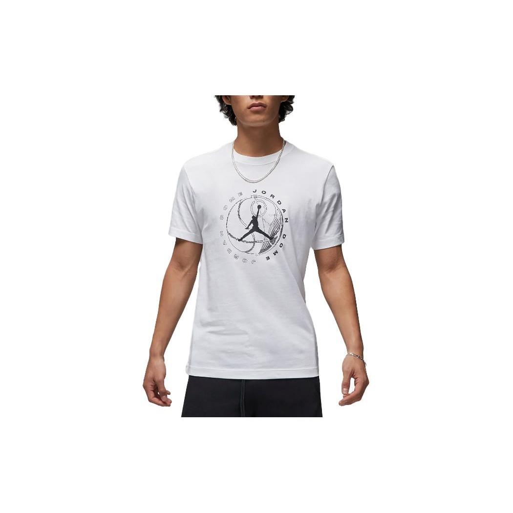 Air Jordan Dri-Fit Sport Graphic T-Shirts White Men s DX9602-100 L