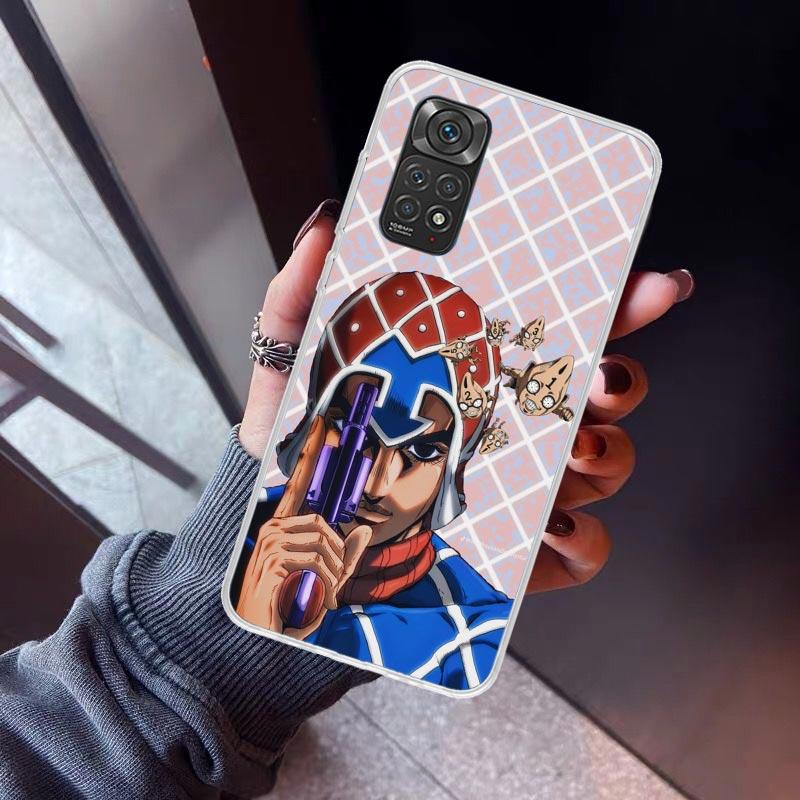 JoJo's Bizarre Adventure Kujo Jotaro Phone Case For Xiaomi Redmi Note 10 11 12 13 14 15 Pro Plus 11S 12S 14S 11T 11E 10S Soft TP