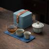 Travel Tea Set Outdoor Camping Portable Tea Set Ruyao Quick Cup One Pot Two Cups Storage Bag Business Gift
