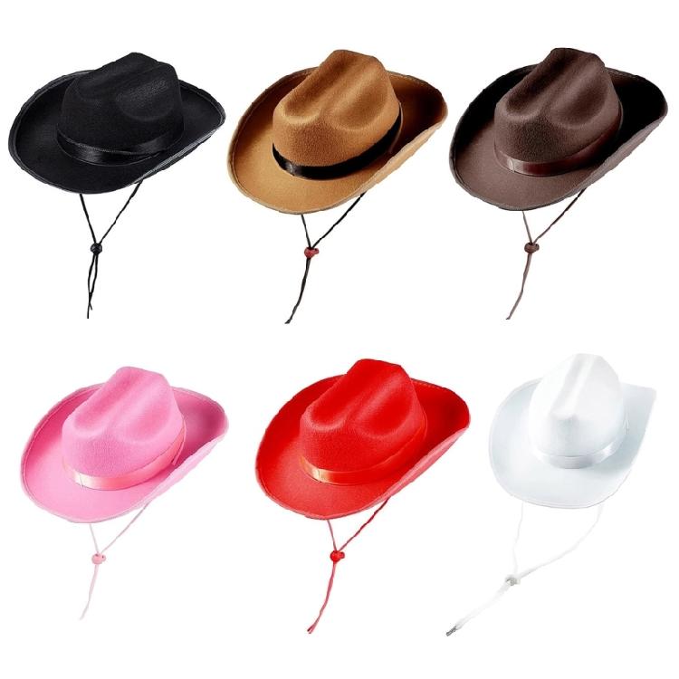 Western Cowgirl Hat for Girl Kids Theme Party Cowgirl Hat Sun Protective Hat