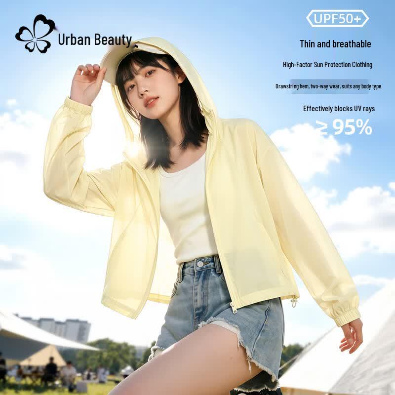 Women s Hooded Ice Silk UPF50+ Sun Protection Jacket M