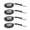 4PCS Single Color Car Underglow Lights 36 LED Chassis Lights IP68 Rainproof for Cars Trucks SUVs ATVs UTVs Boats