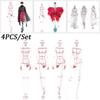 Transparent Plastic Fashion Design Ruler Set for Clothing Illustration and Tailoring Template Tools for Professional Use