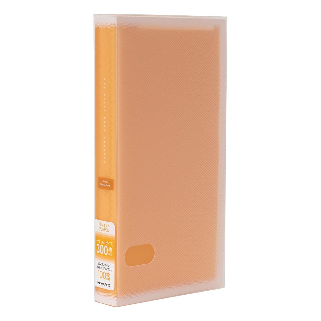 Kokuyo Album Pochette Album Coloree A4 Slim L Size 300 Sheets Orange A-NPV30YR