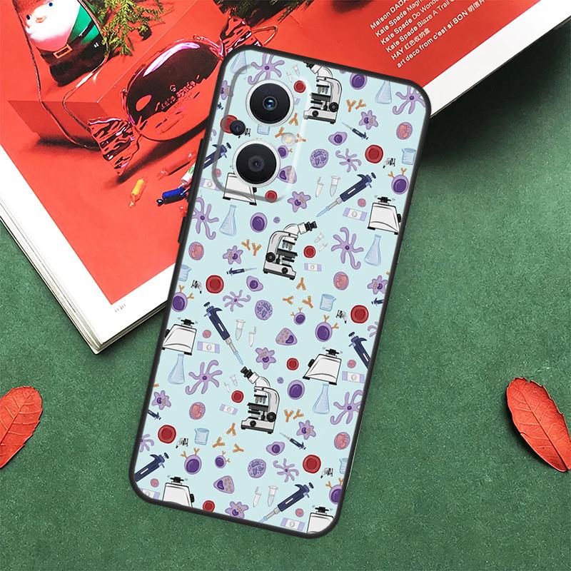 Science Biology Laboratory Case For OPPO Reno 7 8 Lite 8T 10 11 12 13 Pro 12F 13F 14F OPPO Find X8 X6 X5 X9 Pro Cover