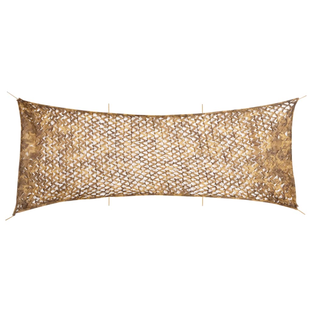 vidaXL Tarnnetz mit Aufbewahrungstasche 623x203 cm Sandfarbe beige