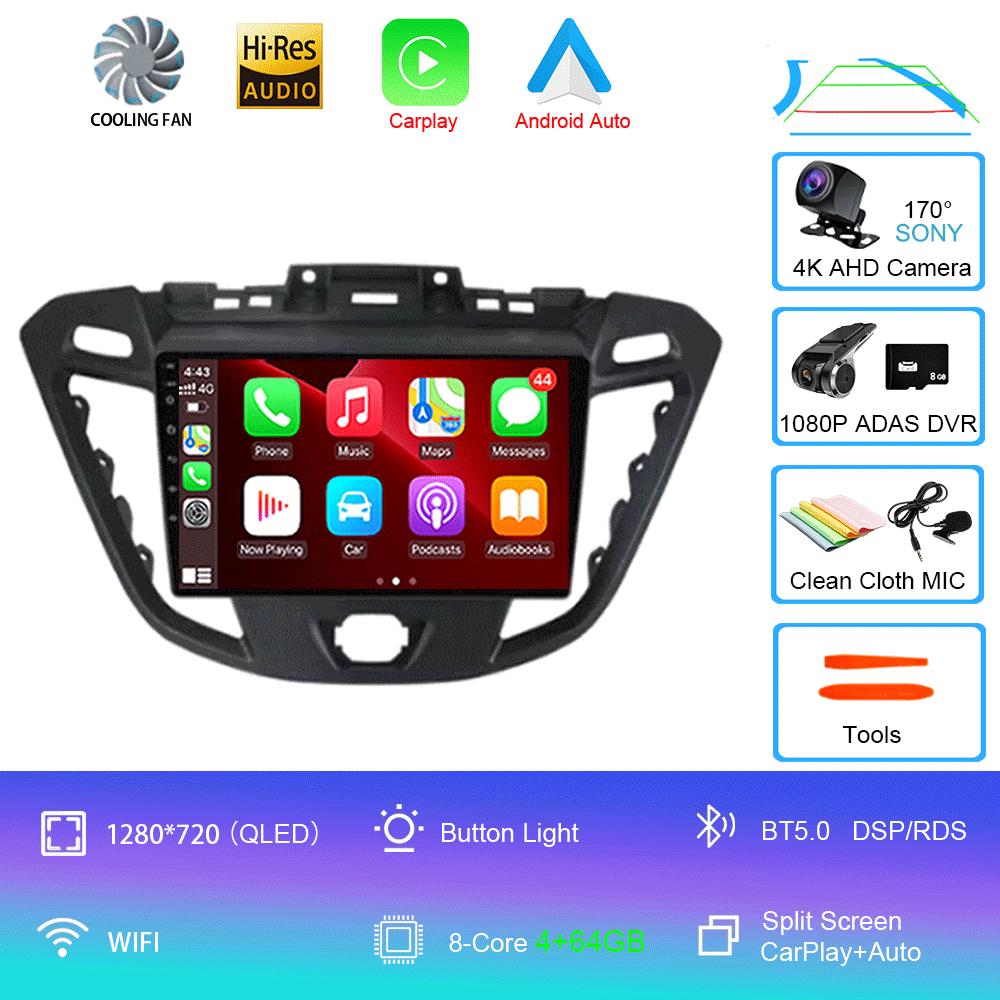 Android 14 For Ford Tourneo Custom 1 I Transit 2012 - 2021 Car Radio Multimedia Video Player Navigation stereo GPS No 2din 2 din