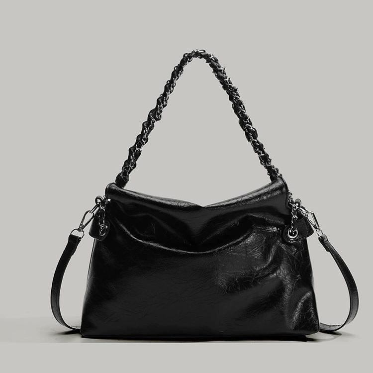2025 New Fashion Versatile Underarm Bag Large Capacity Vintage Chain Shoulder Crossbody Women's Bag Commuter Handbag Women