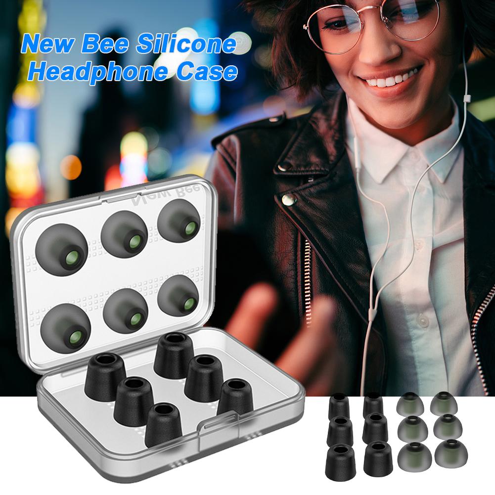 1-3Set Memory Foam Ear Tips  with Case Noise Isolating Ear Buds Pads Cushion Ear Bud Tips for In Earphone Headphones Accessories