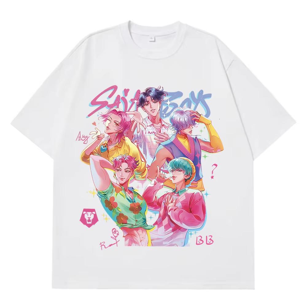 Kpop Saja Boys Demon Hunters Fashion Graphics T-shirt Men Women Funny T Shirt Summer Casual Cotton Hip-hop High Quality T Shirt