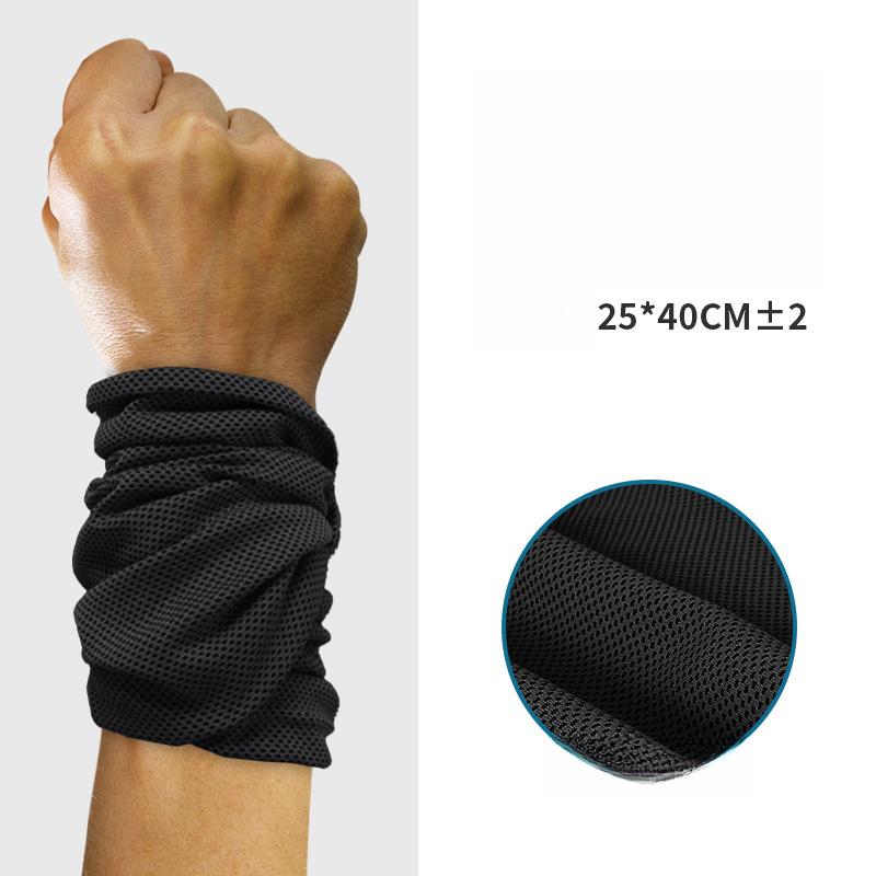Cooling Wrist Sweat Towel Sports Wrist Support - Lightweight Unisex Sweat-Absorbent for Running Tennis  Badminton Fitness