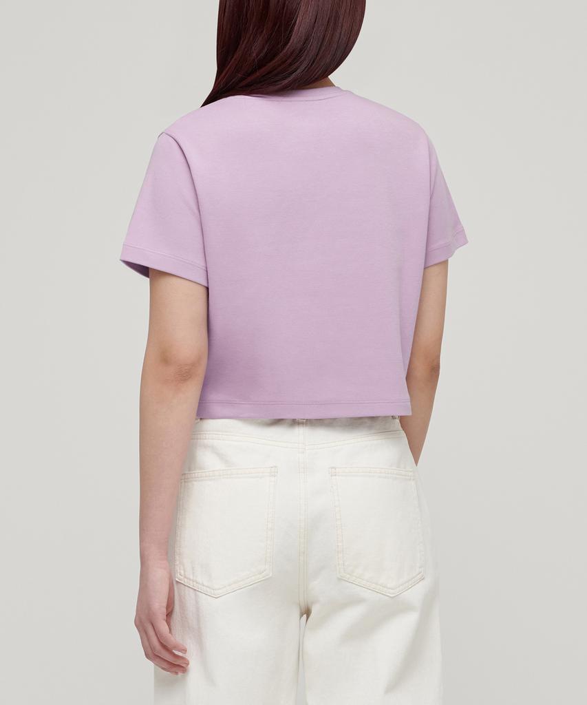 MUSINSA STANDARD WOMAN Women'S Crew Neck Crop T-Shirt [Lilac]