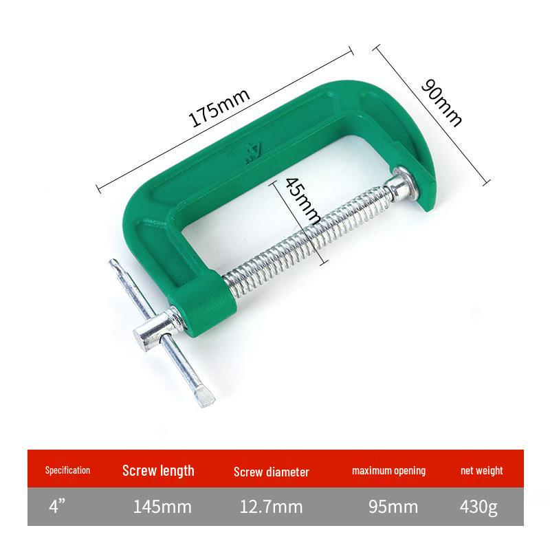Serre-joint en G léger | Serre-joint en C solide | Dispositif de serrage pour menuiserie de type G multi-spécifications