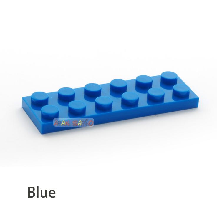 40pcs DIY Building Blocks Thin Figures Bricks 2x6 Dots 12Color Educational Creative Size Compatible With 3795 Toys for Children