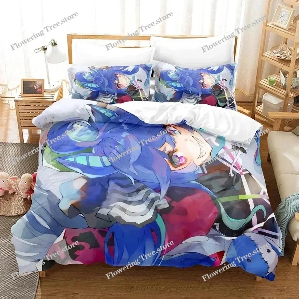 Stampa 3D Anime Pretty Derby Set Biancheria da Letto Ragazzi Ragazze Twin Queen Size Copripiumino Federa Letto Ragazzi Adulti Tessile per la Casa