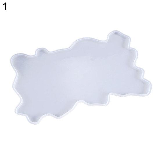 Craft Tray Plate Fruit Bowl Silicone Square Rectangle Shape Resin Mold DIY Tool