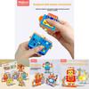 6 Piece Wooden Cartoon Robot Assembly Building Block Children Puzzle Toy Set For Brain Development