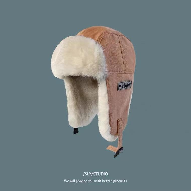 New Bomber Hat Thick Warm Fur Winter Cap for Men Women Earflap Pilot Hat Outdoor Ski Russian Fashionable Male Female Beanie Hat