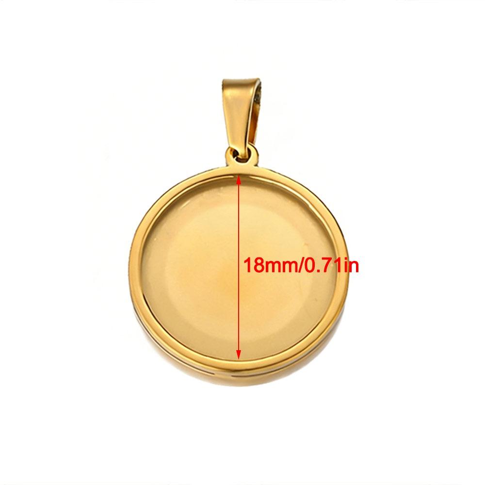 5pcs Blank Pendant Charms Round Blank Pendant Trays Versatile Tray Setting  Jewelry Making