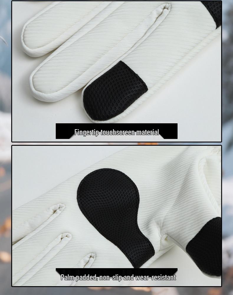 Women's Winter Cycling & Driving Touchscreen Gloves – Windproof, Warm Fleece Lined for Cold Weather