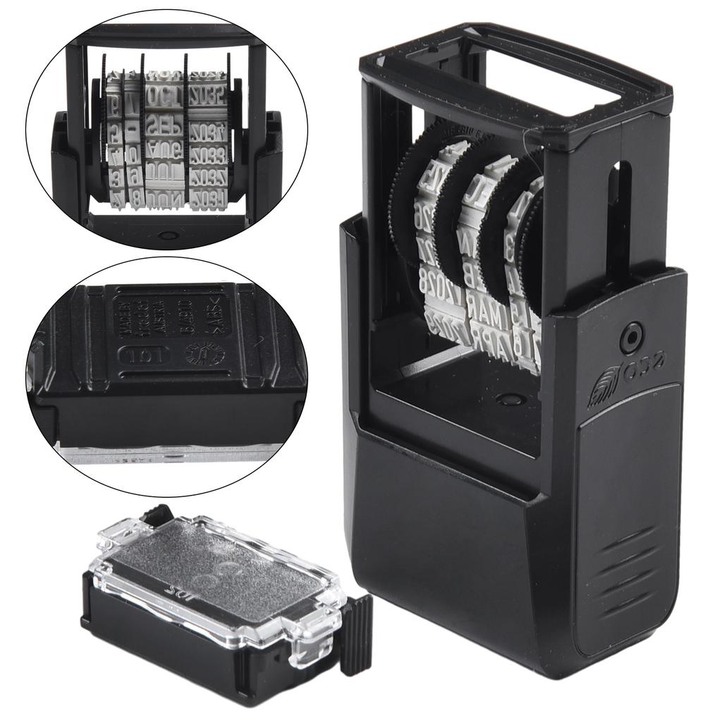 Mini-Stempel-Datumsstempel 4810 für Trodat Selbstfärber mit 20x3 8mm Abdruckfläche Ersatzstempelkissen 6/4910(P4) kompatibel