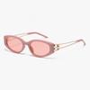 Retro G Cat Eye Sunglasses Futuristic Sunglasses Loop Single Sister Concert Sunglasses