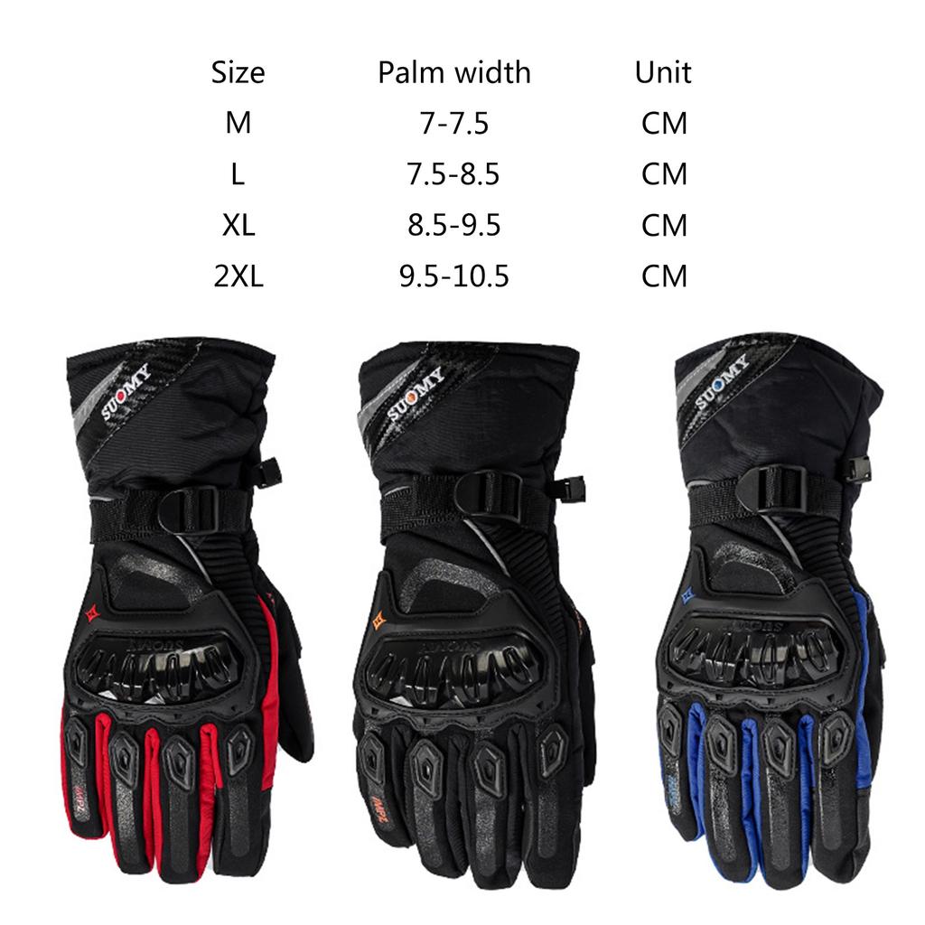 Gloves for Men Touch Screens Motorcycles Gloves with Hard Knuckle for Outdoor Sports Cycling Full Finger Gloves