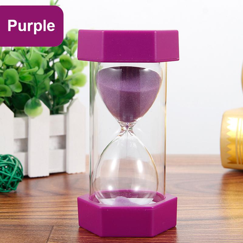 5/10/15/30/45/60 Minutes Hexagonal Hourglass Drop Resistance Sand Clock Game Kid Gift Kitchen Timer Sandglass Decoration Home