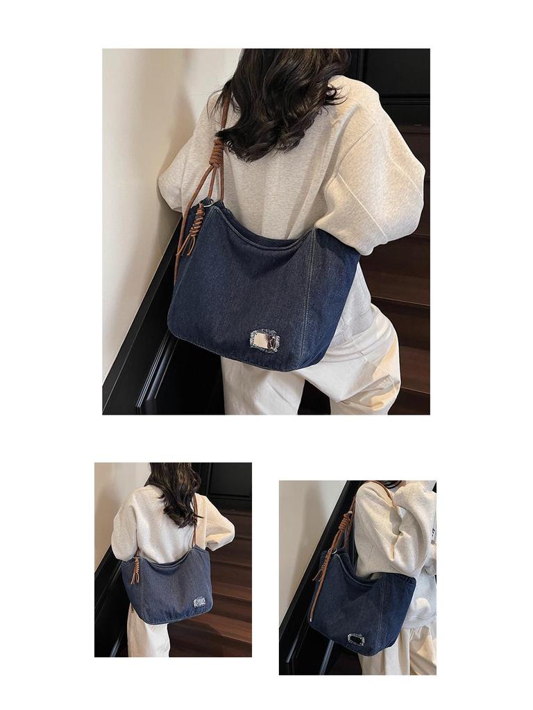 Γυναικεία Τσάντα Crossbody Tote από Τζιν Μεγάλης Χωρητικότητας – Μοντέρνα, Ευέλικτη, Απλό Σχέδιο