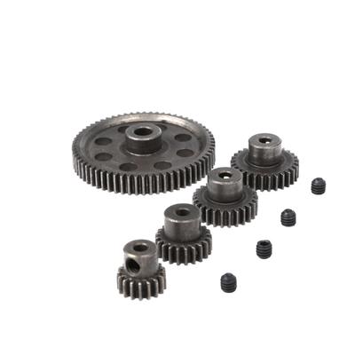 M0.6 5mm 64T and M0.6 3.175mm 17T 21T 26T 29T Steel Metal Motor Gear for Hsp 94123 94111 94107 94170 RC Model Car Parts