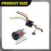 540 Brush Motor Kit, High Current Car Parts, Direct Replacement for: 10 RC Crawler