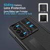 Plaid Leather Phone Case with Invisible Stand for Samsung Z Fold5